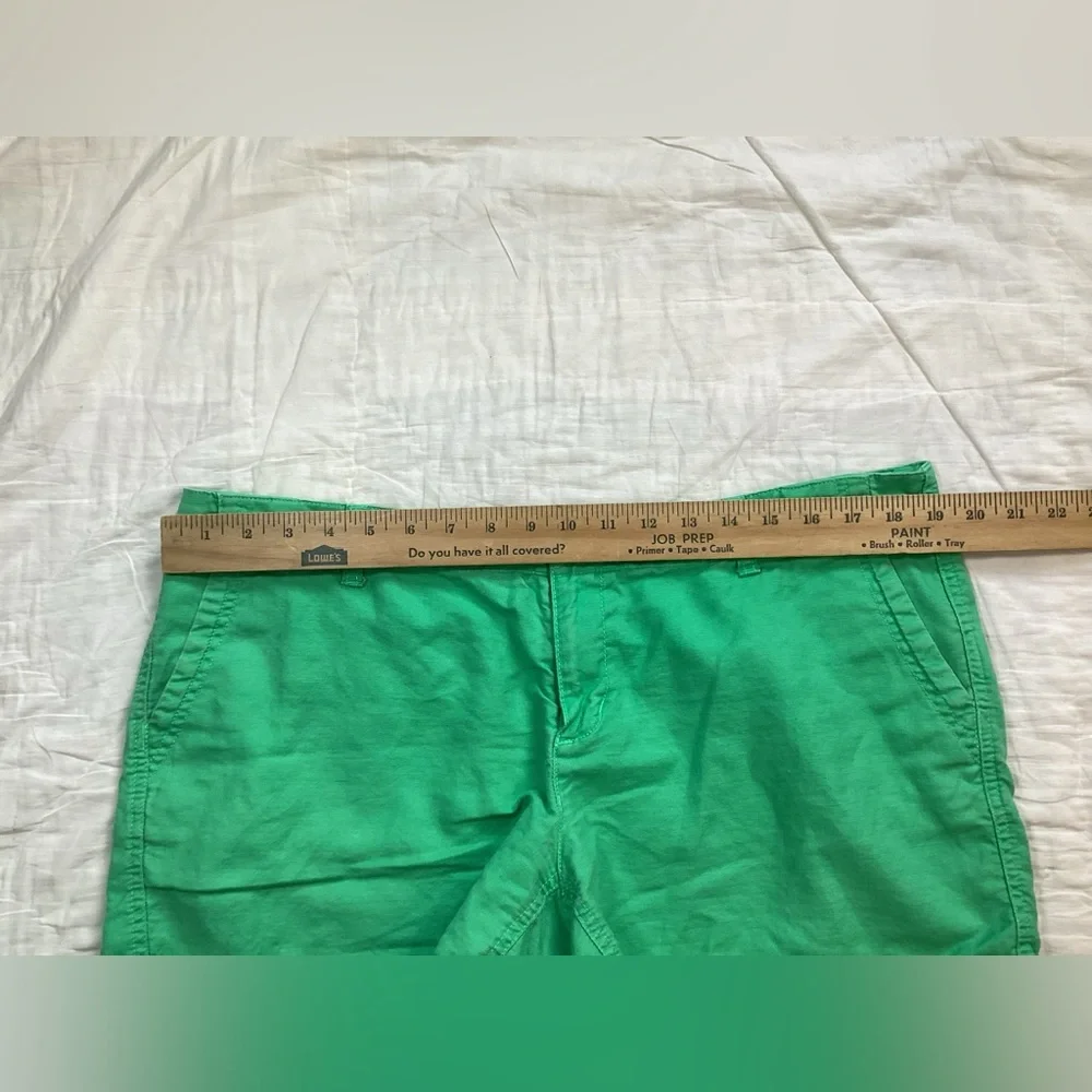 North Face Linen Blend‎ Green Shorts 14 Long